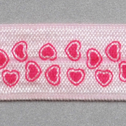 Elastico partido corazones 20mm x 10 mts