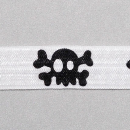 Elastico partido calavera 16mm x 10 mts