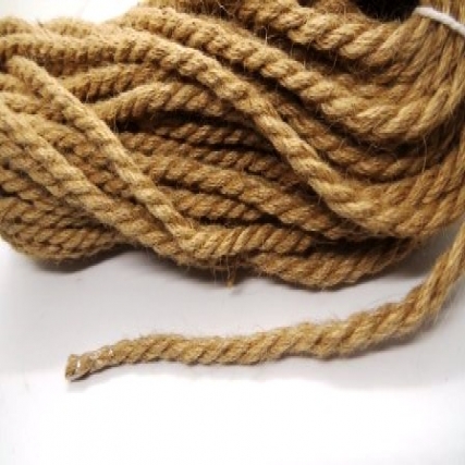 Cordon grueso(8mm) de yute x 20 mts