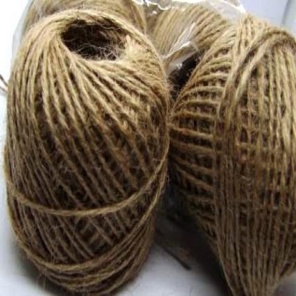 Hilo yute natural 2mm 20 mts x 10 ovi
