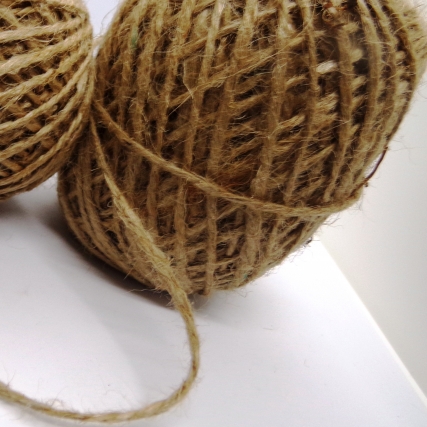 Hilo yute natural 2 mm 40 mts x 10 ovi