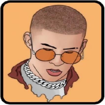 Aplicacion estamp bad bunny7*8.5 x 6 uni