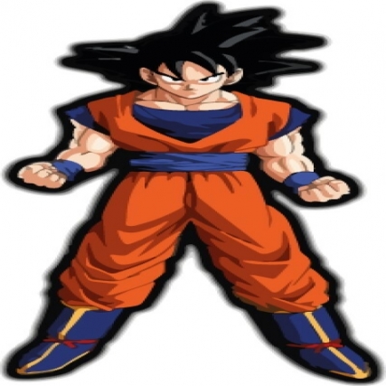 Aplicacion estampada goku x 6 unid