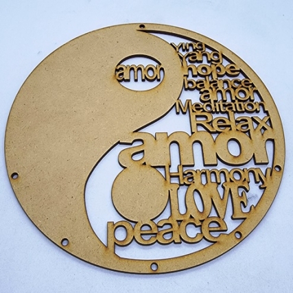 AtrapasueÑo mandala amor 19.5 cm x uni