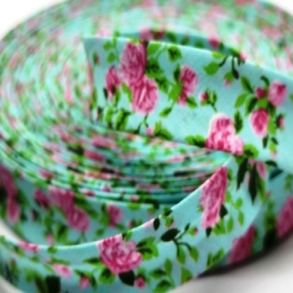 Cinta bies 20 mm floral laurina x 25 mt