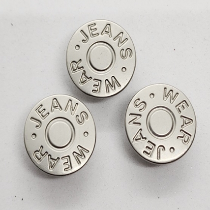 Boton jeans t/metal 17 mm wear x 50u