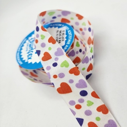 Cinta corazones multic. n 5 x 10 mts