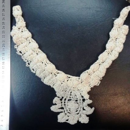 Cuello algodon crudo x 5 uni
