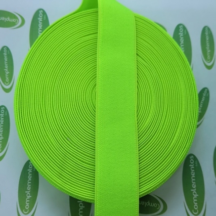 Elastico afelpado fluo 30 mm x 10 mts