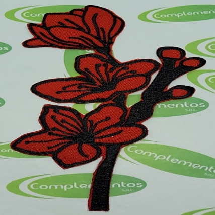 Aplicacion bord.flor ramo 5.5*14cm x 3u