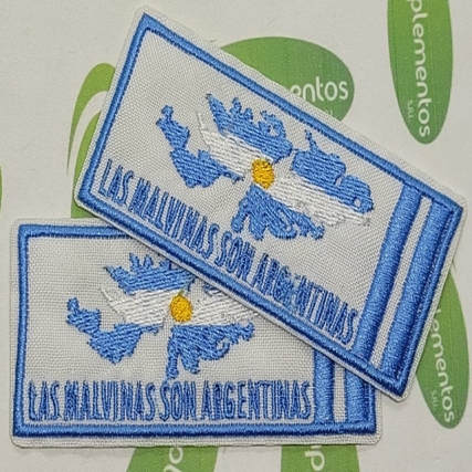 Aplicacion bord.malvinas arg.8*3.5cm x 6