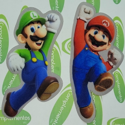 Aplicacion estam.mario bros 5*11cm x 10u
