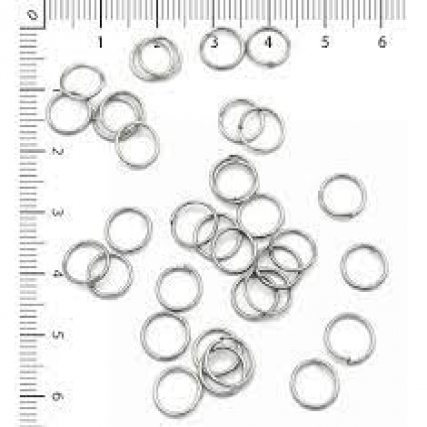 Argolla bijou 6 mm niquel x 100 gs