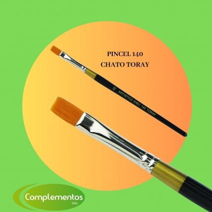 Pincel s.140 nº 0 chato m/corto toray 6u