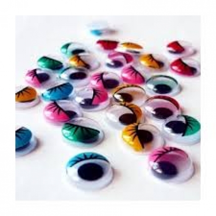 Ojo movil color 15 mm x 100 und