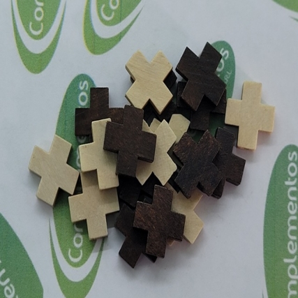 Cruz madera 1.5*1.5 cm x 50 unid