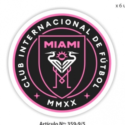 Aplicacion estampada inter miami x 6 un
