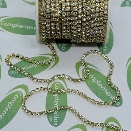 Stras ss14 cristal continuo  x 10 yd