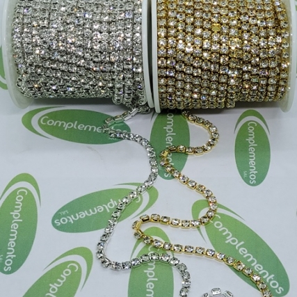 Stras ss16 cristal continuo  x 10 yd