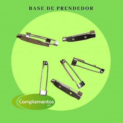 Base de prendedor 1.5 cm x 100 unid