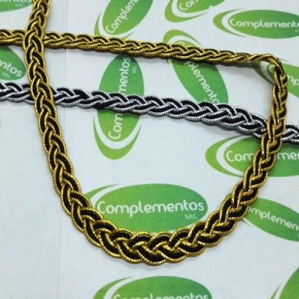 Galon espiga fino c/lurex x 10 yd
