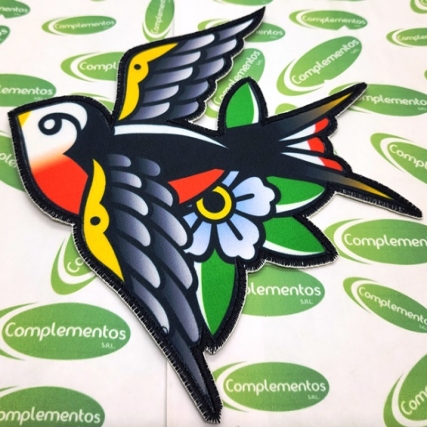 Aplic bord.super tatto pajaro 17.5cmx2u