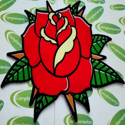 Aplic.bord.super tatto flor 19cm x 2u
