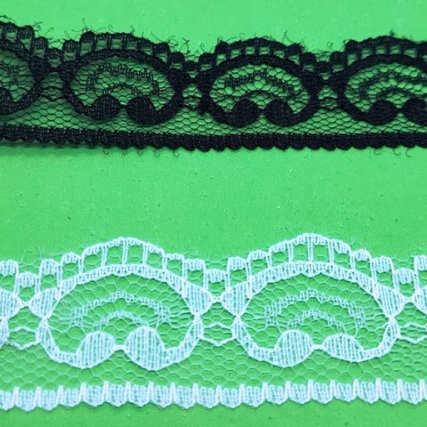 Puntilla de nylon 2.5 cm x 20 yds