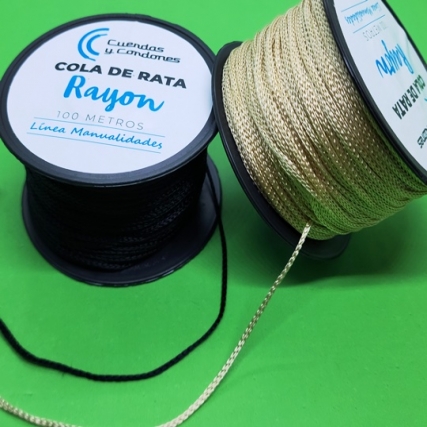 Cordon cola de rata rayon cruda x 100 mt