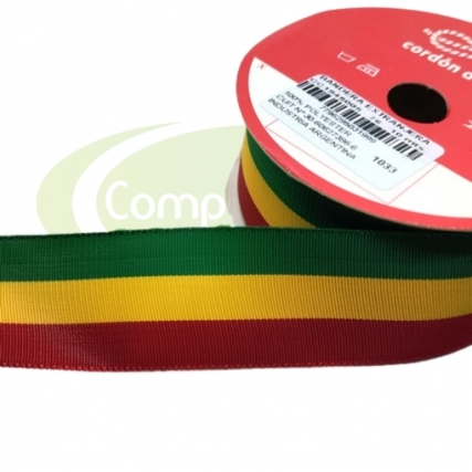 Cinta bandera boliviana nro 5 x 10 mts