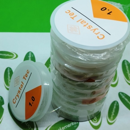 Tanza elastica 1.0mm x 10 mts x 10 rollo