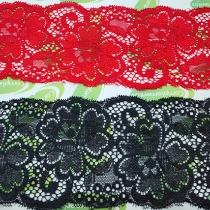 Puntilla de lycra 8 cm x 10 mts