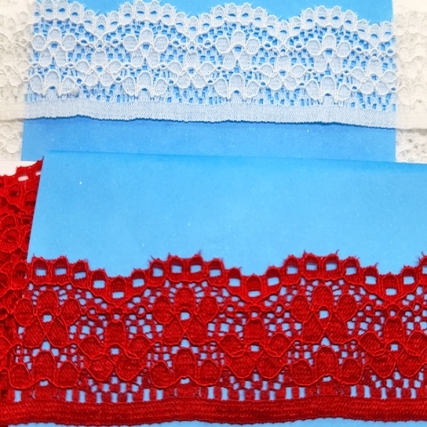 Puntilla de lycra 2.5 cm x 10 mts