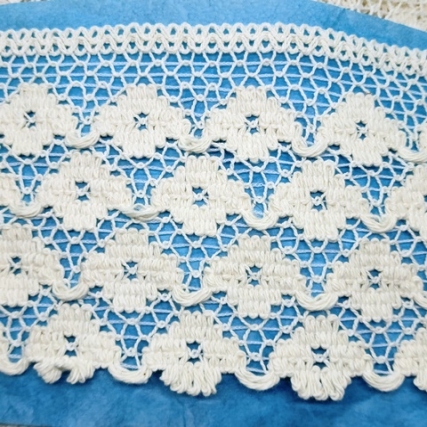 Puntilla algodon 10.5 cm x 12 mts