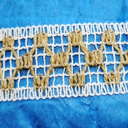 Entredos alg. y yute 3.7 cm x 12 mts