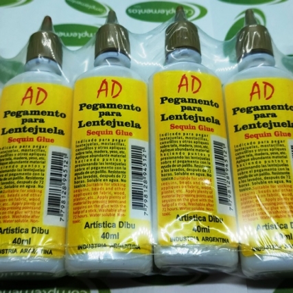 Pegamento ad p/lentejuela 40 ml x uni