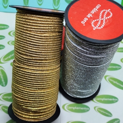 Elastico redondo lurex delta 3 mm *100mt