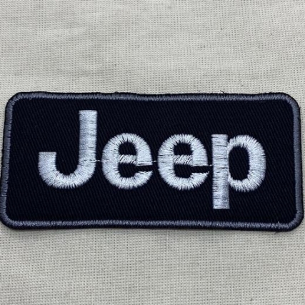 Aplicacion bordada jeep 10.5*4.5 cm x un
