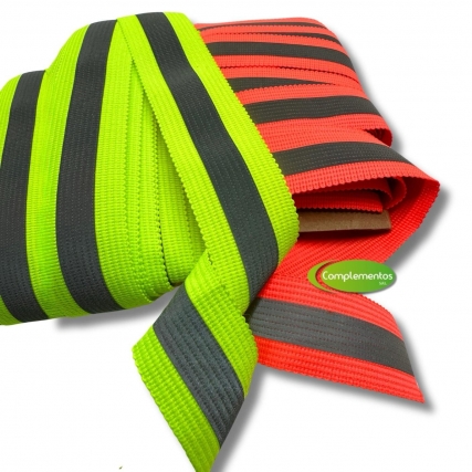 Cinta reflectiva fluo 25mm x 10mts
