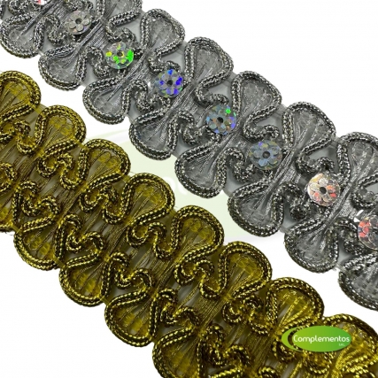 Galon lame moÑos 3.3 cm x 20 yd