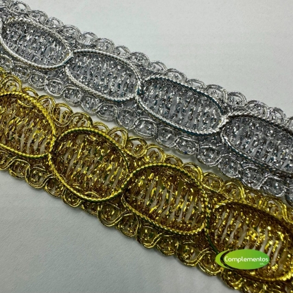 Galon lame entredos 3 cm x 20yd