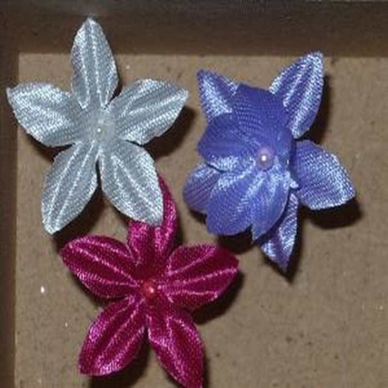 Flor jazmin chico doble de raso x gsa