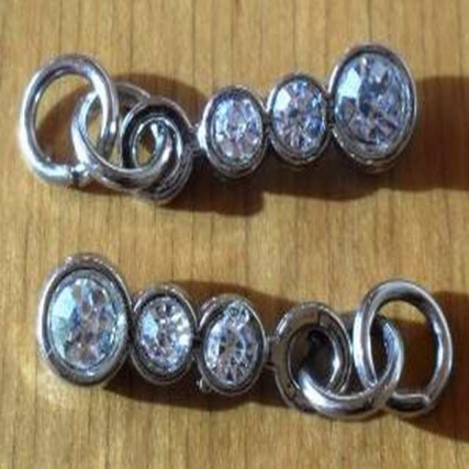 Acc. metal c/stras tira x 20 unid