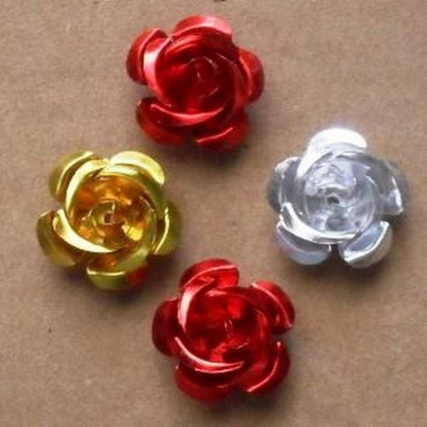 Flor de aluminio  x 100 unid***