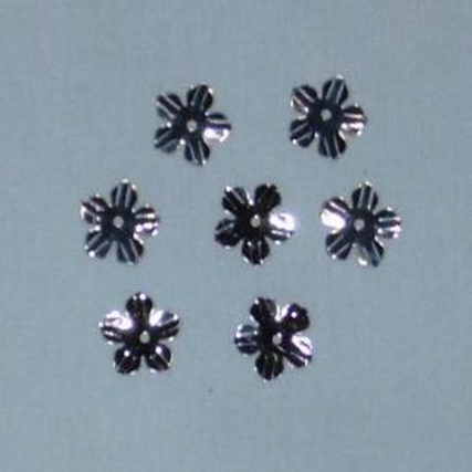 Lentejuela flor metalizada 14mm x 250 gs