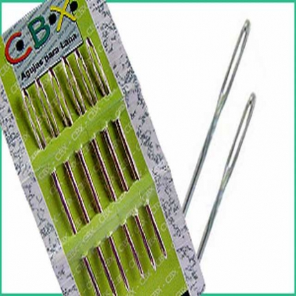Aguja para lana c/p nro 60  6 u x 10 sob