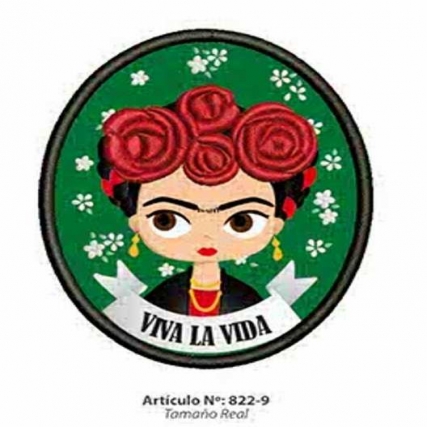 Aplicacion bord. circulo frida x 4 unid