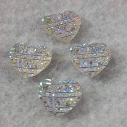 Gema coser 3d corazon torn 14x13mm 50 un