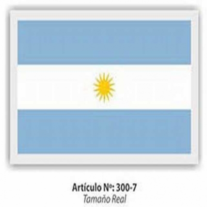 Aplicacion bandera 7.5x4.5 x 12 unid