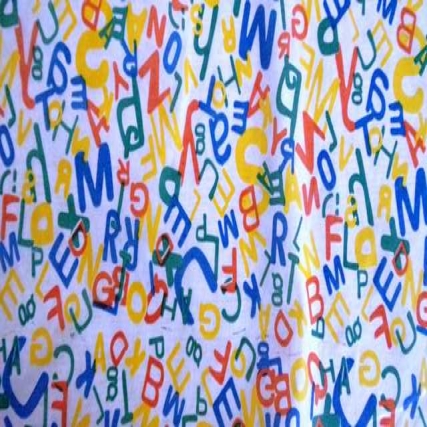 Tela no tejida sopa de letras x 50 mt